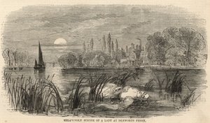 Melancholy Suicide of a Lady at Isleworth Ferry by English School