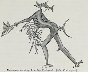 Melanesian Sea Deity by English School