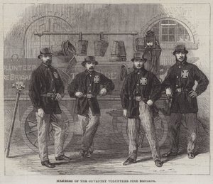 Members of the Coventry Volunteer Fire Brigade