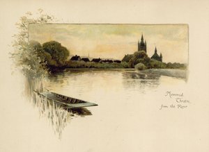 Memorial Theatre from the River by English School