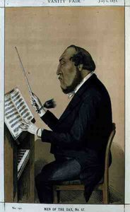 Men of the Day, No. 47: "Orchestration", caricature from Vanity Fair, 6th July 1872