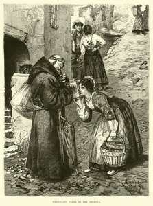 Mendicant Friar in the Brianza by English School