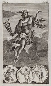 Mercury (engraving) by English School