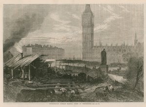 Metropolitan District Railway Works at Westminster by English School
