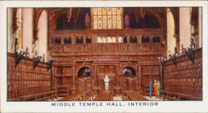 Middle Temple Hall, Interior by English School