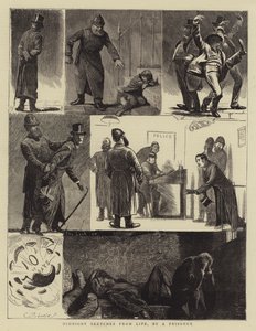 Midnight Sketches from Life, by a Prisoner by English School