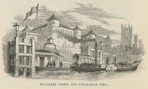 Millbank Prison and Steamboat Pier by English School