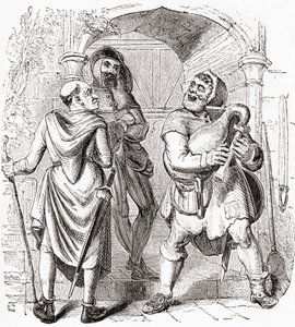 Miller, Manciple and Reeve, from Old England: A Pictorial Museum by English School
