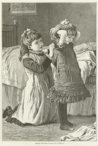 Minnie Helping Gladys to Undress