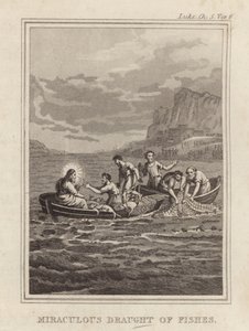 Miraculous Draught of Fishes by English School