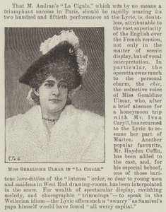 Miss Geraldine Ulmer in "La Cigale" by English School