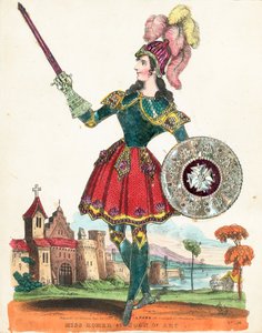 Miss Romer as Joan of Arc, Stage, Tinsel by English School