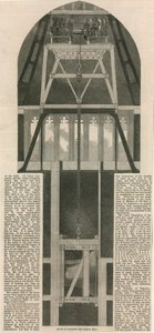 Mode of raising the great bell into the Clock Tower