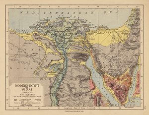 Modern Egypt and Sinai by English School