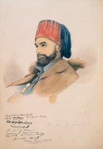 Mohammed Hayder, Pasha of Jerusalem, 1844 by English School