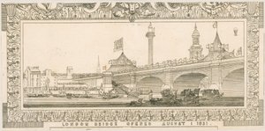 Memento of London Bridge, Opened 1 August 1831