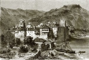 Monastery of Sphigmenou by English School