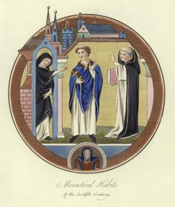 Monastical habits of the 12th Century by English School
