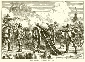 Monks Siege of Tantallon, 1651 by English School