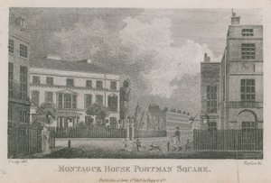 Montague House, Portman Square, London by English School