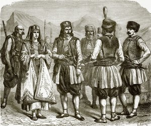Montenegrins by English School