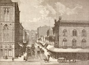Montgomery Street, San Francisco in the 1880s