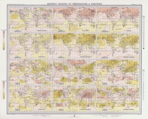 Monthly Changes of Temperature and Pressure by English School