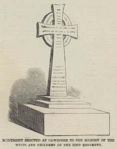 Monument erected at Cawnpore to the Memory of the Wives and Children of the 32nd Regiment by English School