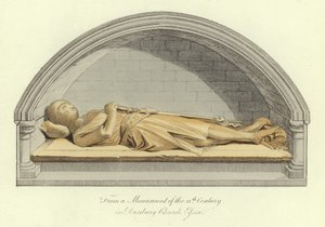 Monument of the 12th Century in Danbury Church, Essex by English School