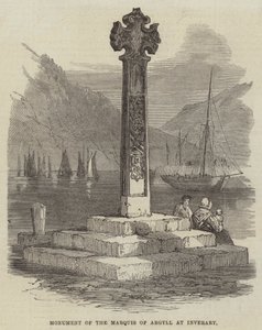 Monument of the Marquis of Argyll at Inverary by English School