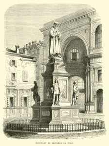 Monument to Leonardo da Vinci by English School