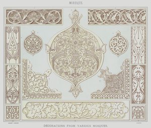 Moresque, Decorations from Various Mosques by English School