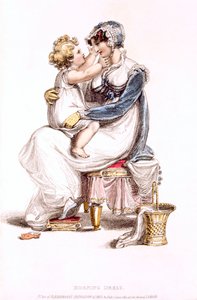 Morning dress, fashion plate from Ackermann