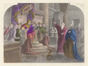 Moses and Aaron Before Pharaoh