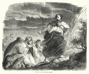 Moses and the Seventy Elders by English School