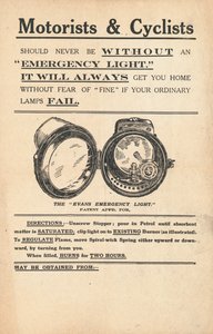 Motorists and Cyclists, Emergency Light