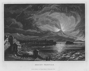 Mount Vesuvius by English School