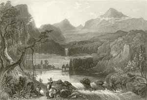 Mountain Temples, Lake of Aboo by English School