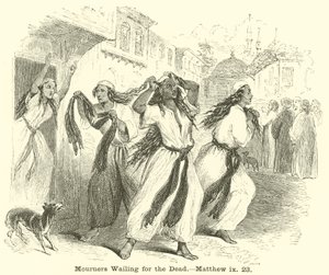 Mourners Wailing for the Dead by English School