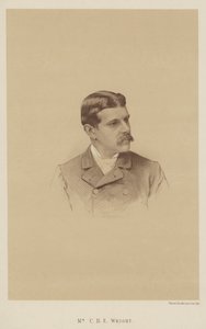 Mr C B E Wright (litho) by English School