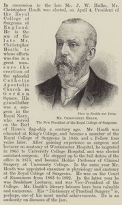 Mr Christopher Heath, the New President of the Royal College of Surgeons