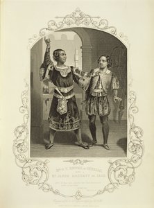 Mr. G. V. Brooke as Othello and James Bennett as Iago, Act III Scene 3, in Othello by William Shakespeare