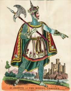 Mr Griffith as the Knight Templar in the Maid of Judah by English School