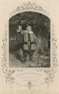 Mr Hackett as Falstaff in The Merry Wives of Windsor by English School