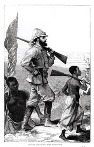 Mr. Henry Morton Stanley Approaching Lake Tanganyika by English School