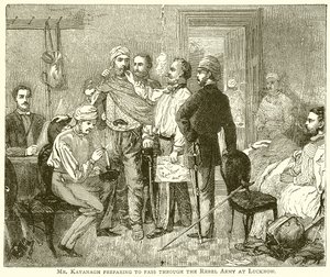 Mr. Kavanagh Preparing to Pass through the Rebel Army at Lucknow by English School