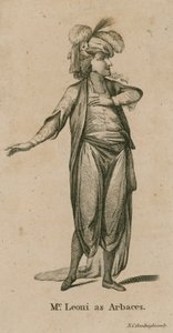 Mr Leoni as Arbaces, actor by English School