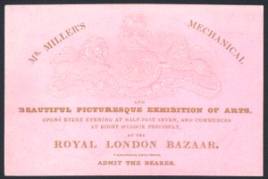 Mr Millers mechanical and beautiful picturesque exhibition of arts