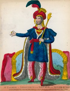 Mr Palmer as Ahasuerus in the Triumph of the Jewish Queen by English School