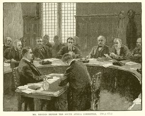 Mr. Rhodes before the South Africa Committee by English School